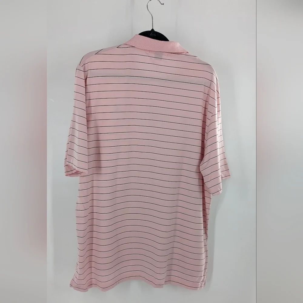 Polo Ralph Lauren Pink Striped Polo Short Sleeve 100% Pima Cotton Men’s Size‎ XL